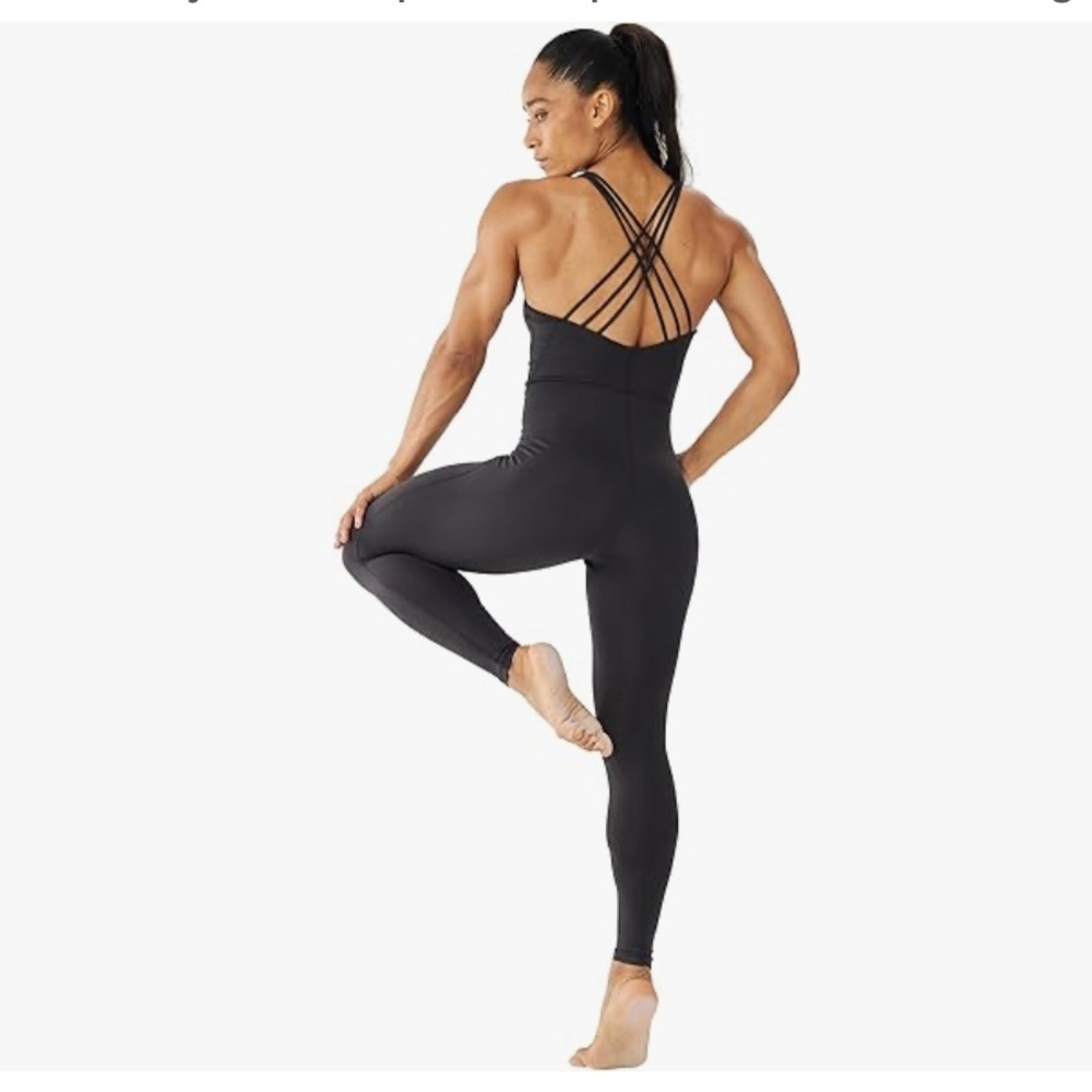 LOVESOFT Jumper Size L Black Unitard Exercise Yoga Dance